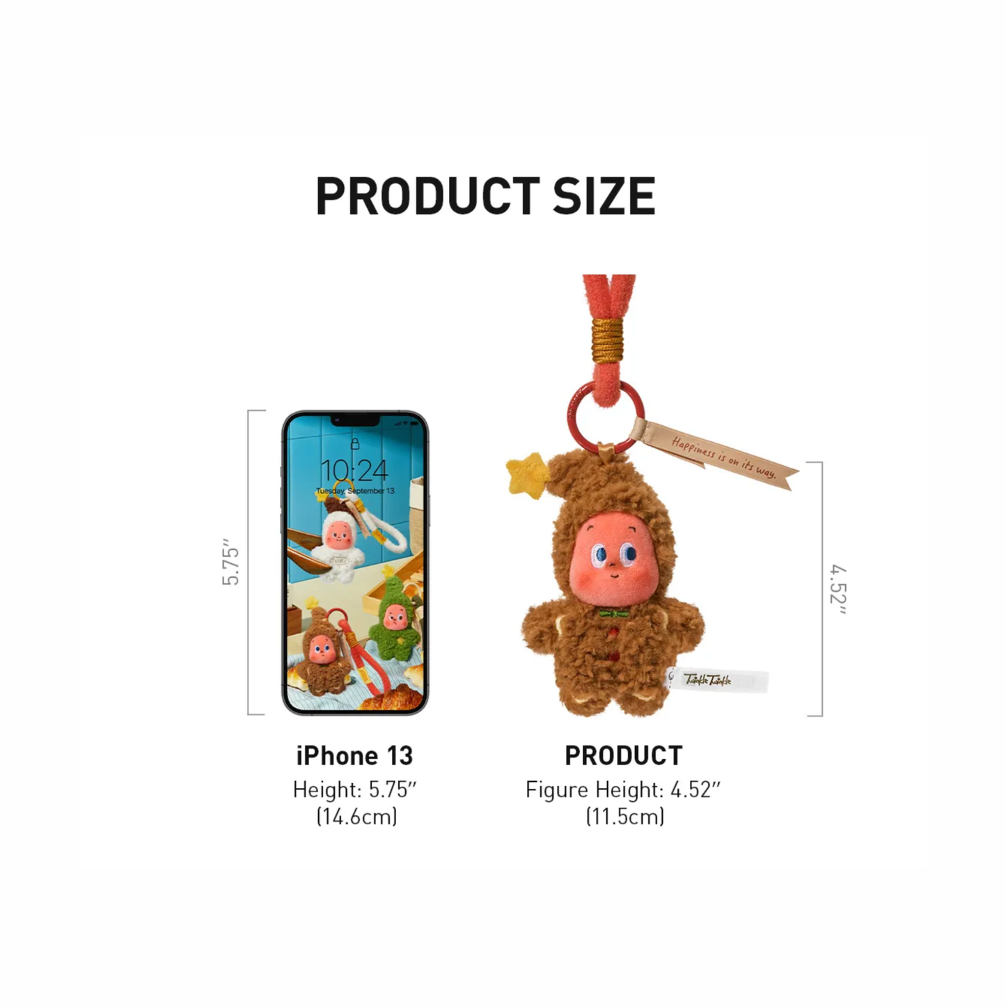 POP MART Twinkle Twinkle Savor The Moment Serie Frisch gebackene Mini-Kekse Plüschanhänger