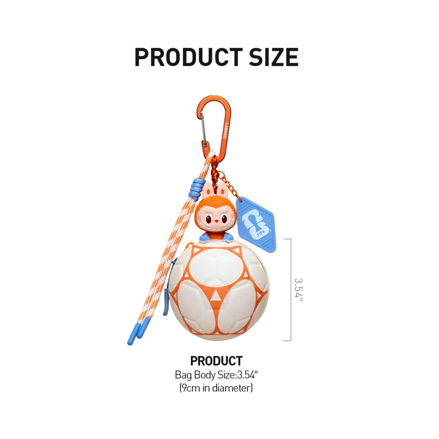 POP MART The Monsters × FIFA Series Fußballförmige Mini-Tasche (Limitierte Auflage)