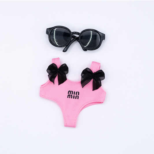 Designer-inspirierte Puppenkleidung 17cm Bikini-Set