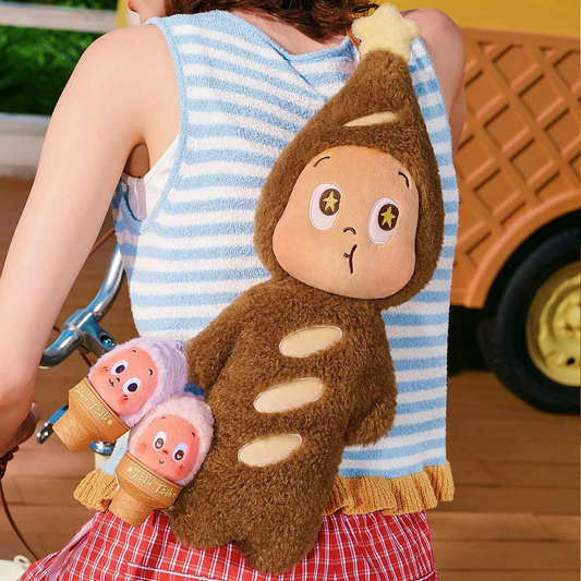 POP MART Twinkle Twinkle Plush Baguette Bag (Moon Gelato Series)