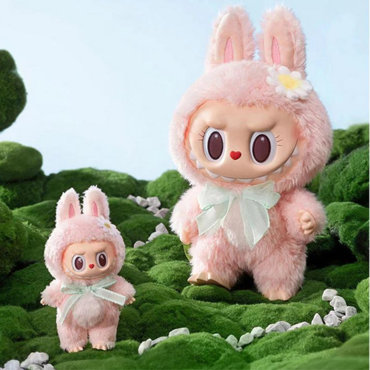 POP MART Les Monstres Labubu MOKOKO Pendentif en peluche tout près de Sweet