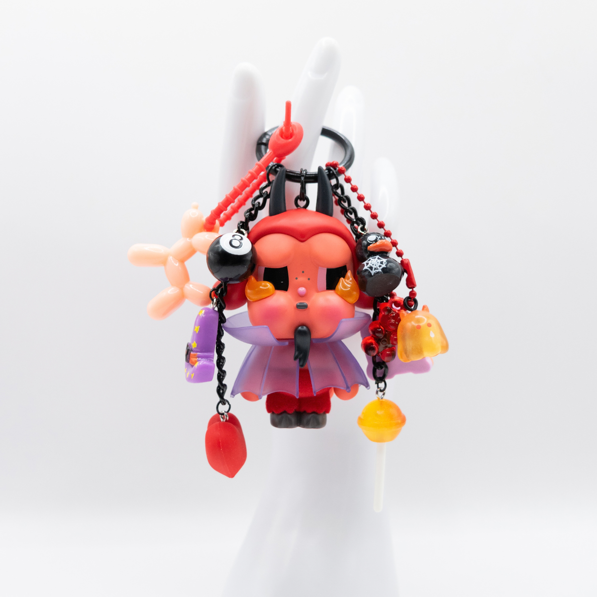 HANDMADE CRYBABY Monster Tears BURN BABY BURN Bag Charm Keychain