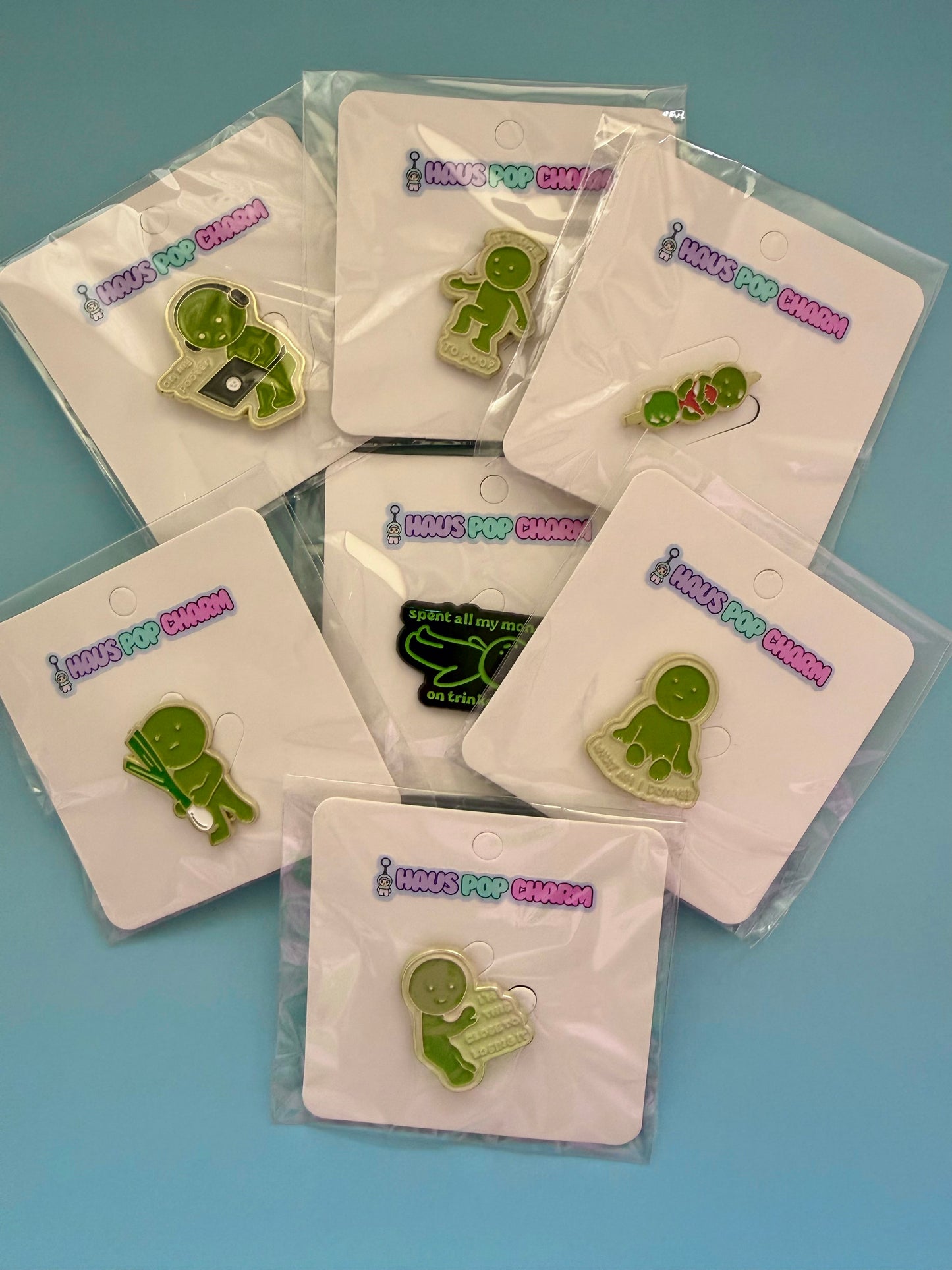 Funny Smiski Enamel Pins