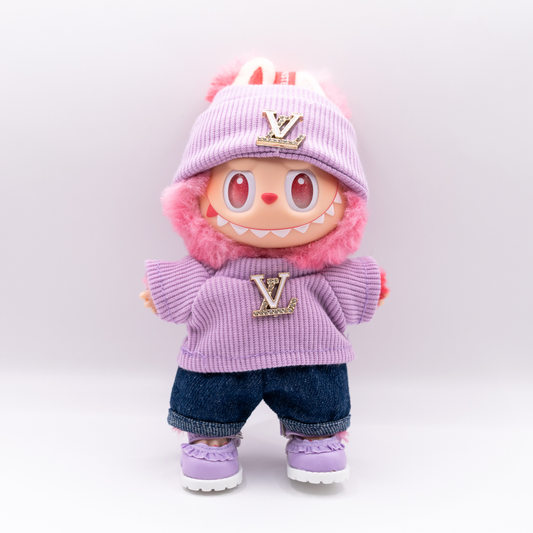 Premium Luxury Designer Inspired Doll Clothes 4-Piece Set