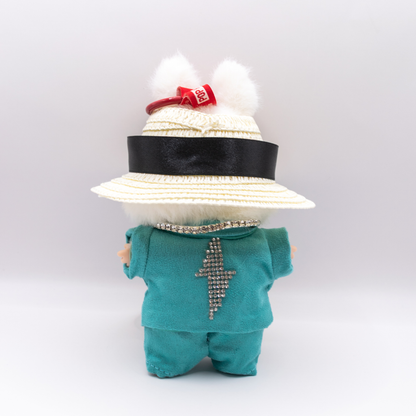 K-Pop Idol Designer Inspired Blue Suit 17cm Doll Clothes 5-Piece Set