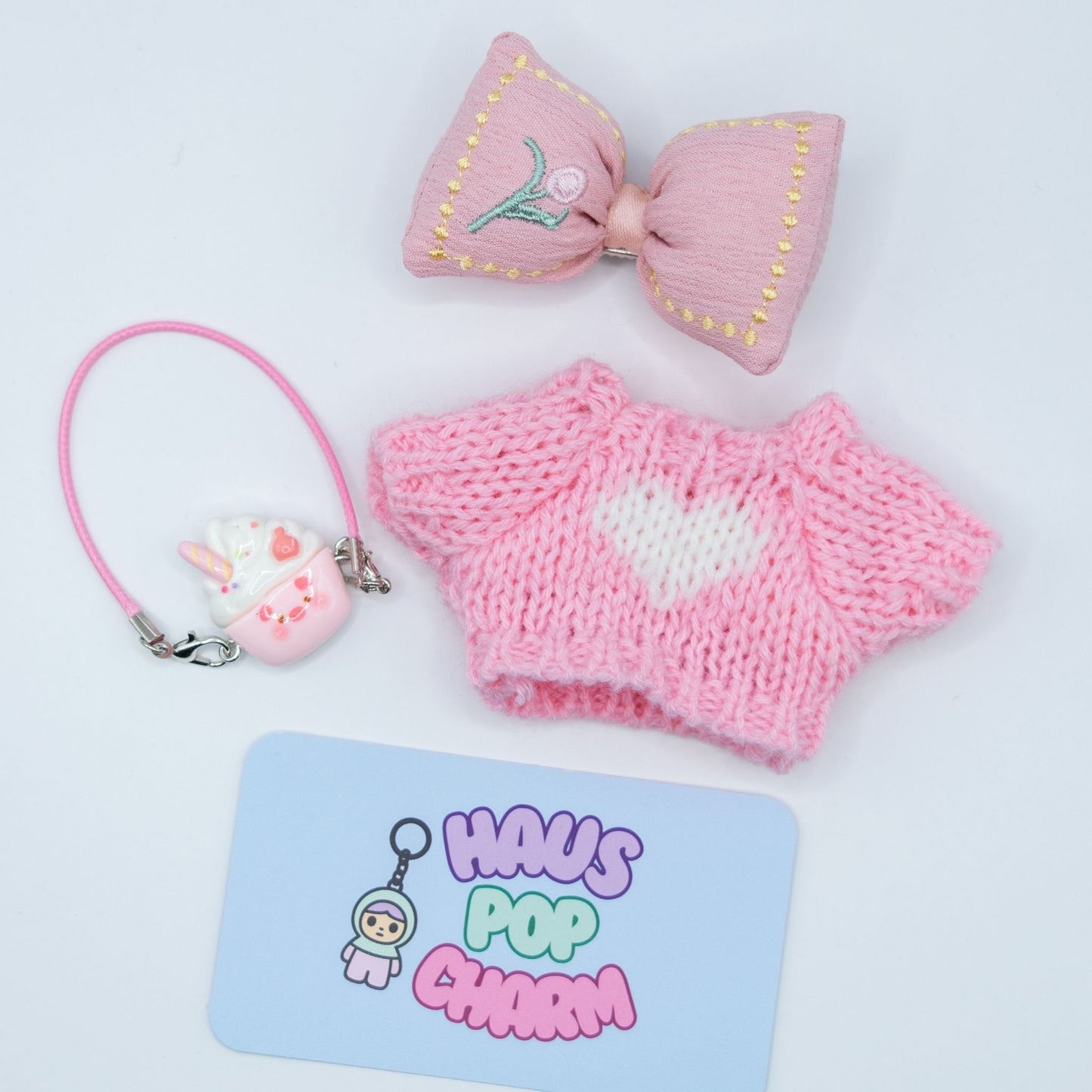 Cute 17cm Doll Clothes 3-Piece Set Various Colors