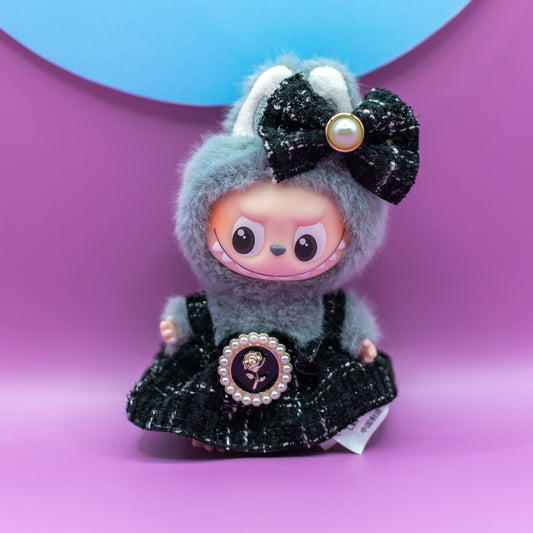 Elegant Mini Labubu 10cm Doll Clothes 2-Piece Set