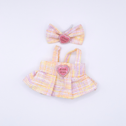 Designer Inspired 17cm Doll Clothes 2-Piece Set Various Colours