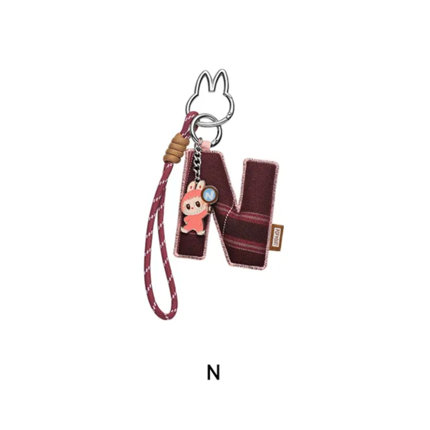 POP MART THE MONSTERS Broche Labubu pour la série Love Pendentifs Lettre