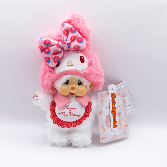 Monchhichi Chimutan x My Melody Plush Pendant