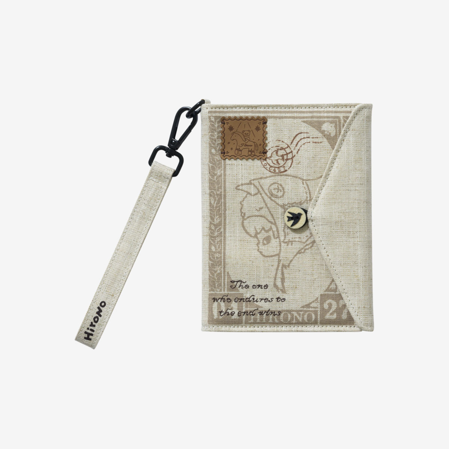POP MART Hirono Mist Walker Series Fabric Passport Holder