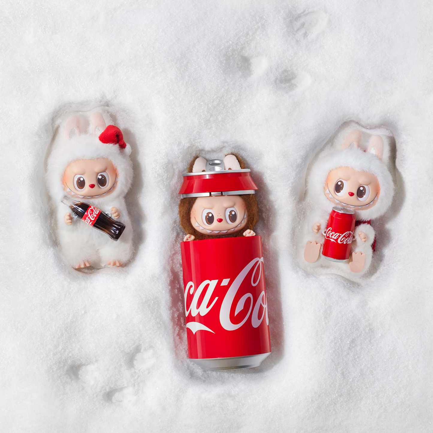 POP MART Die Monster Coca Cola Serie Vinyl-Gesicht Plüschanhänger