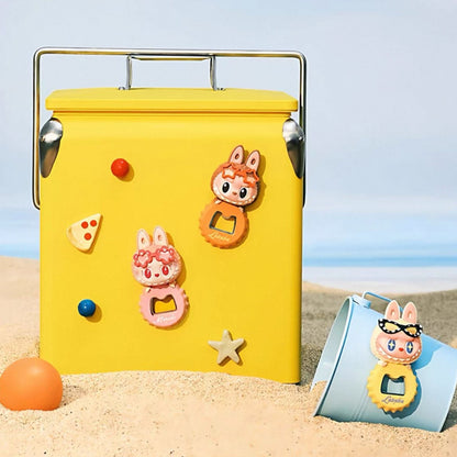 POP MART Flaschenöffner-Kühlschrankmagnet der Serie „Die Monster springen in den Sommer“
