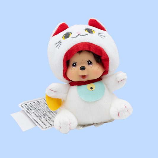 Monchhichi Lucky Cat Plush Pendant