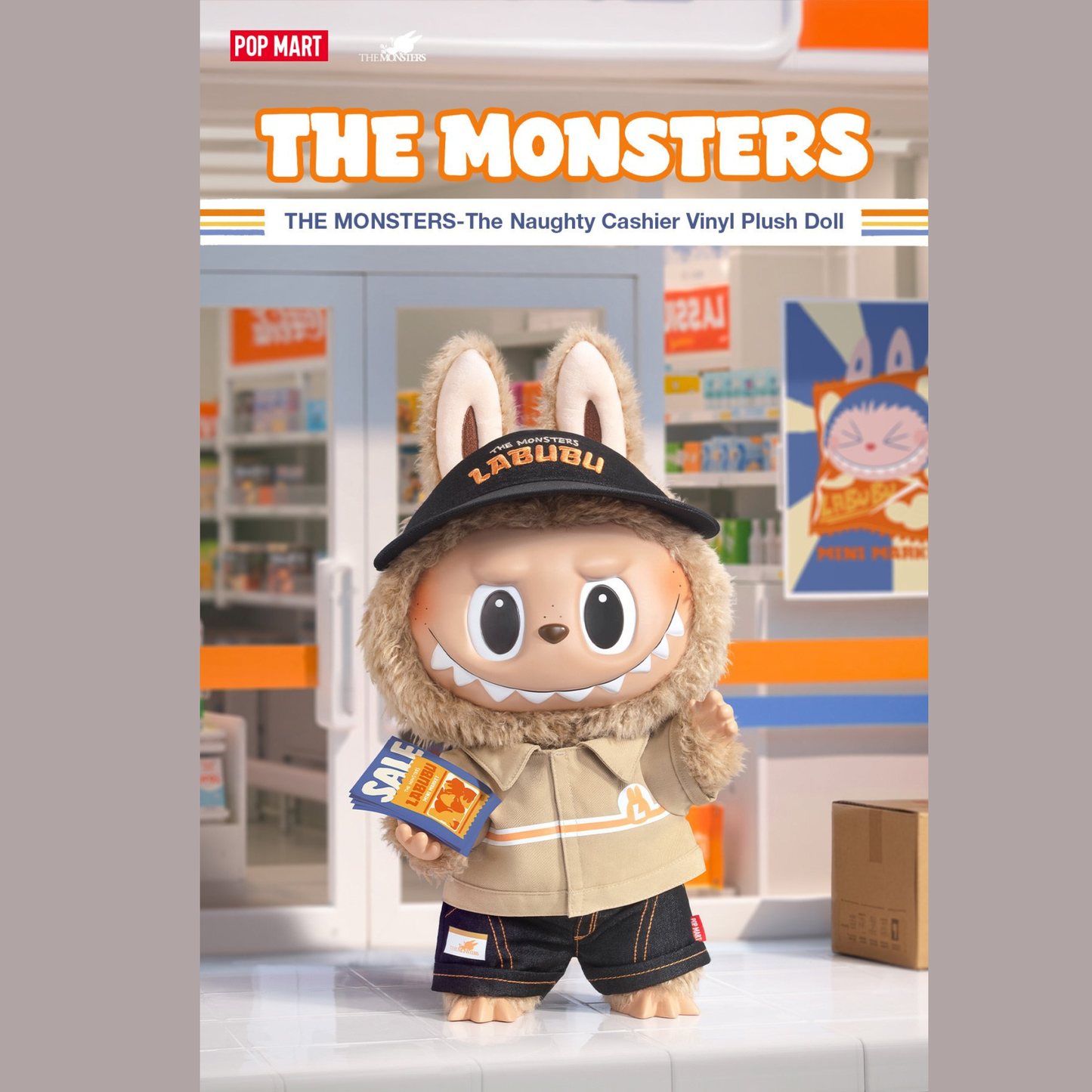 POP MART The Monsters The Naughty Cashier Plush Doll 38cm
