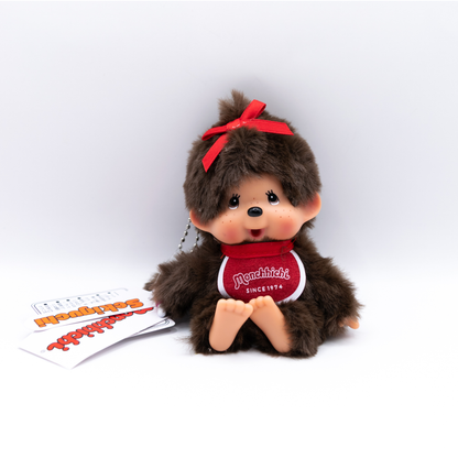 Monchhichi Classique Fille Ruban Rouge