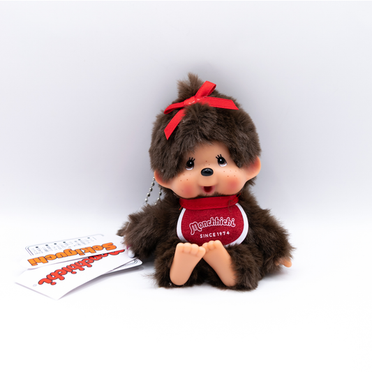 Monchhichi Classic Girl Red Bow