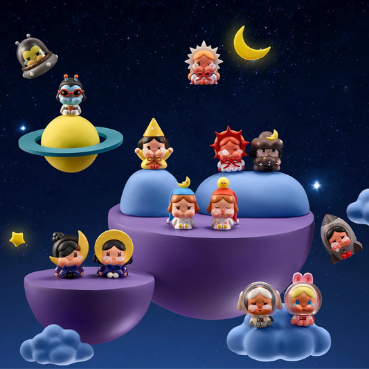 POP MART Crybaby Crying To The Moon Sitting Series Figures