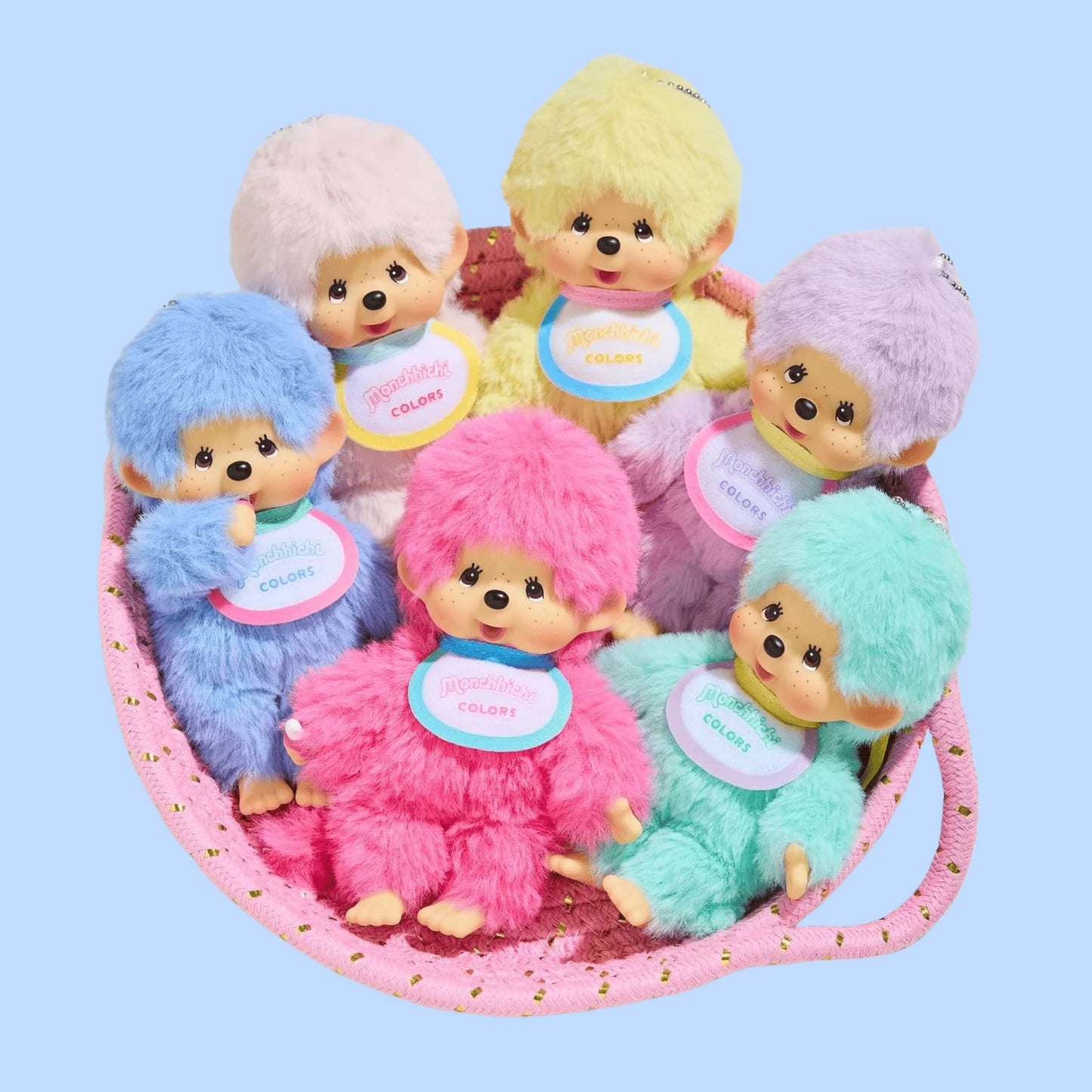 Monchhichi Colours Serie Plüschanhänger