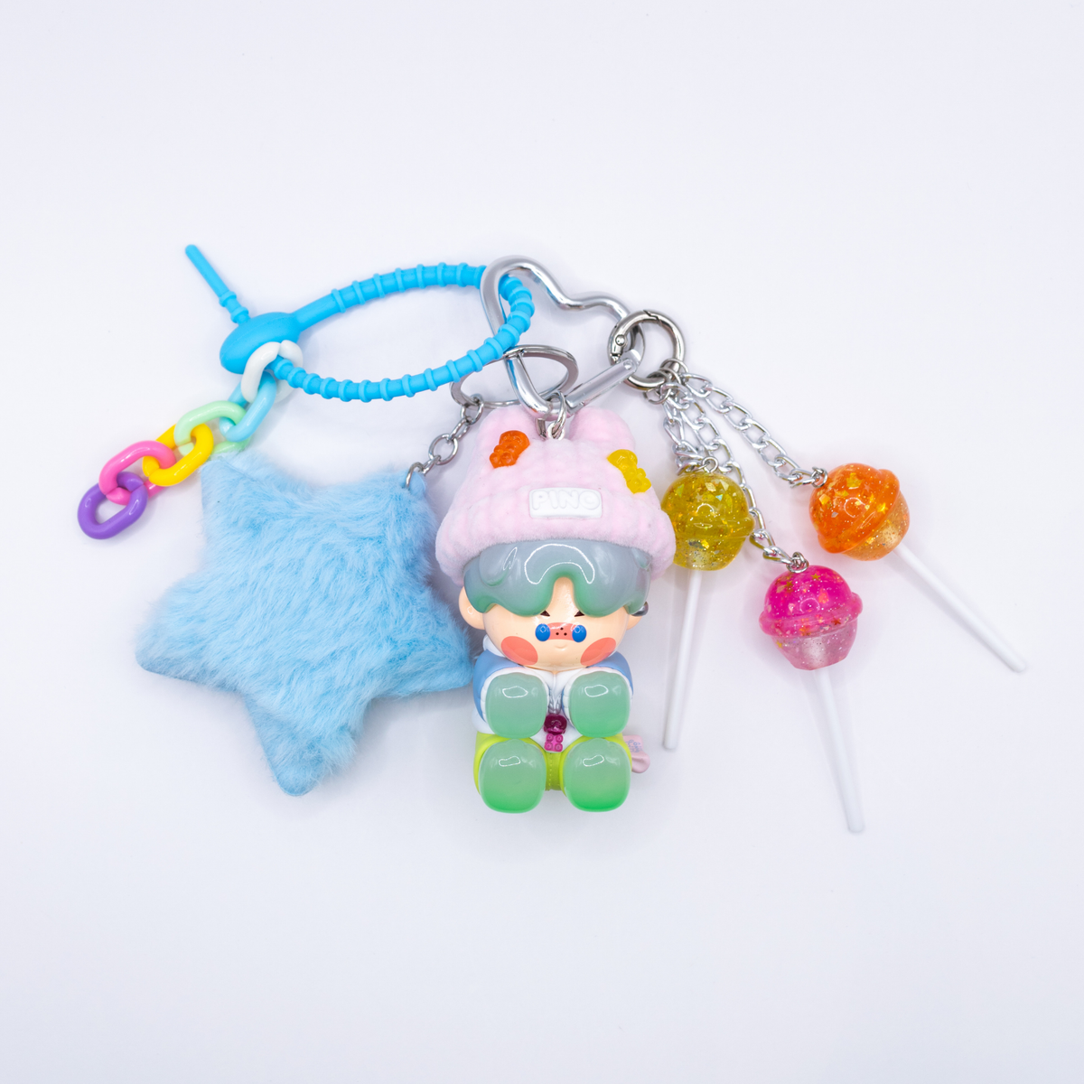 Handmade PINO JELLY I'm Your Doll Series Wool Hat Doll Bag Charm Keychain
