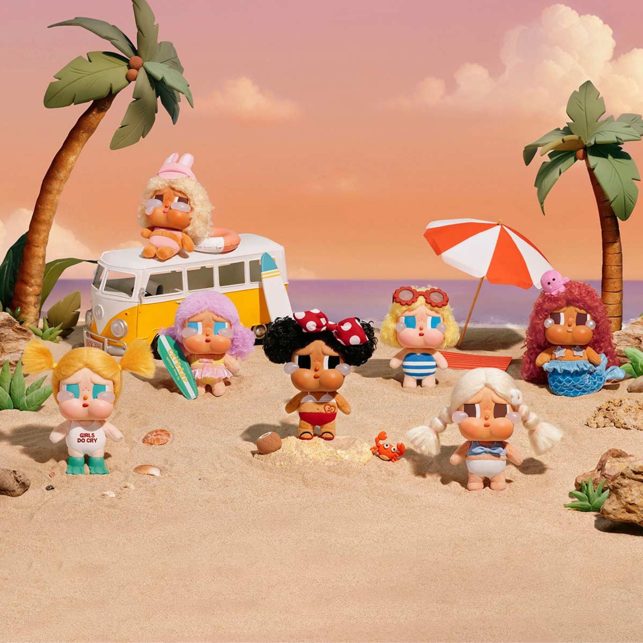 POP MART CRYBABY Vacation Mode On Series Plush Pendant – Haus Pop