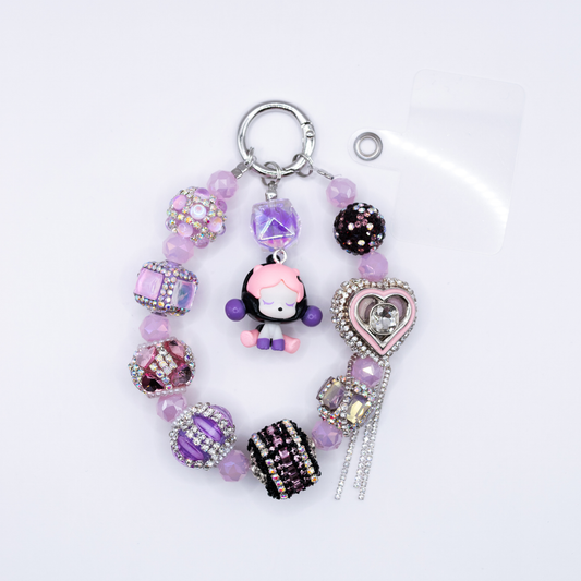 Handmade SKULLPANDA Dreamer POP BEAN Keychain Phone Charm