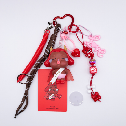 Handmade CRYBABY Kiss Kiss (Devil Version) Keychain and Bag Charm