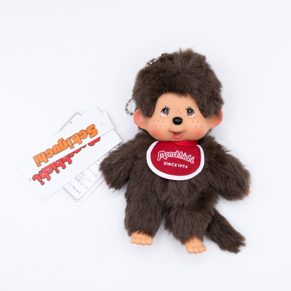 Monchhichi Classic Brown 15cm Plush Pendant