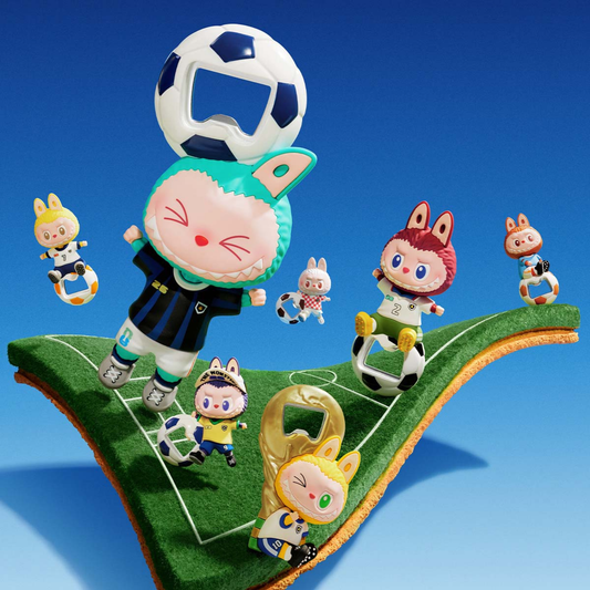POP MART The Monsters × FIFA Series Bottle Opener Fridge Magnet