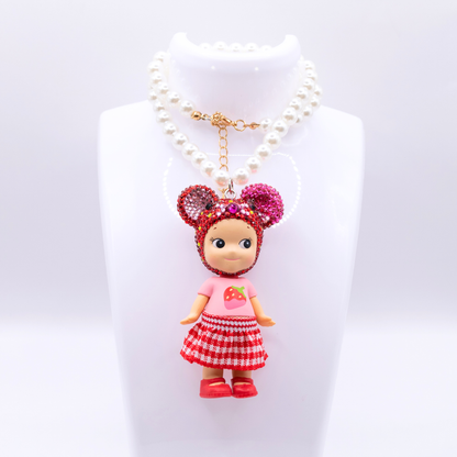 Handgemachte SONNY ANGEL Erdbeerliebe-Serie MAUS Schmuckhalskette