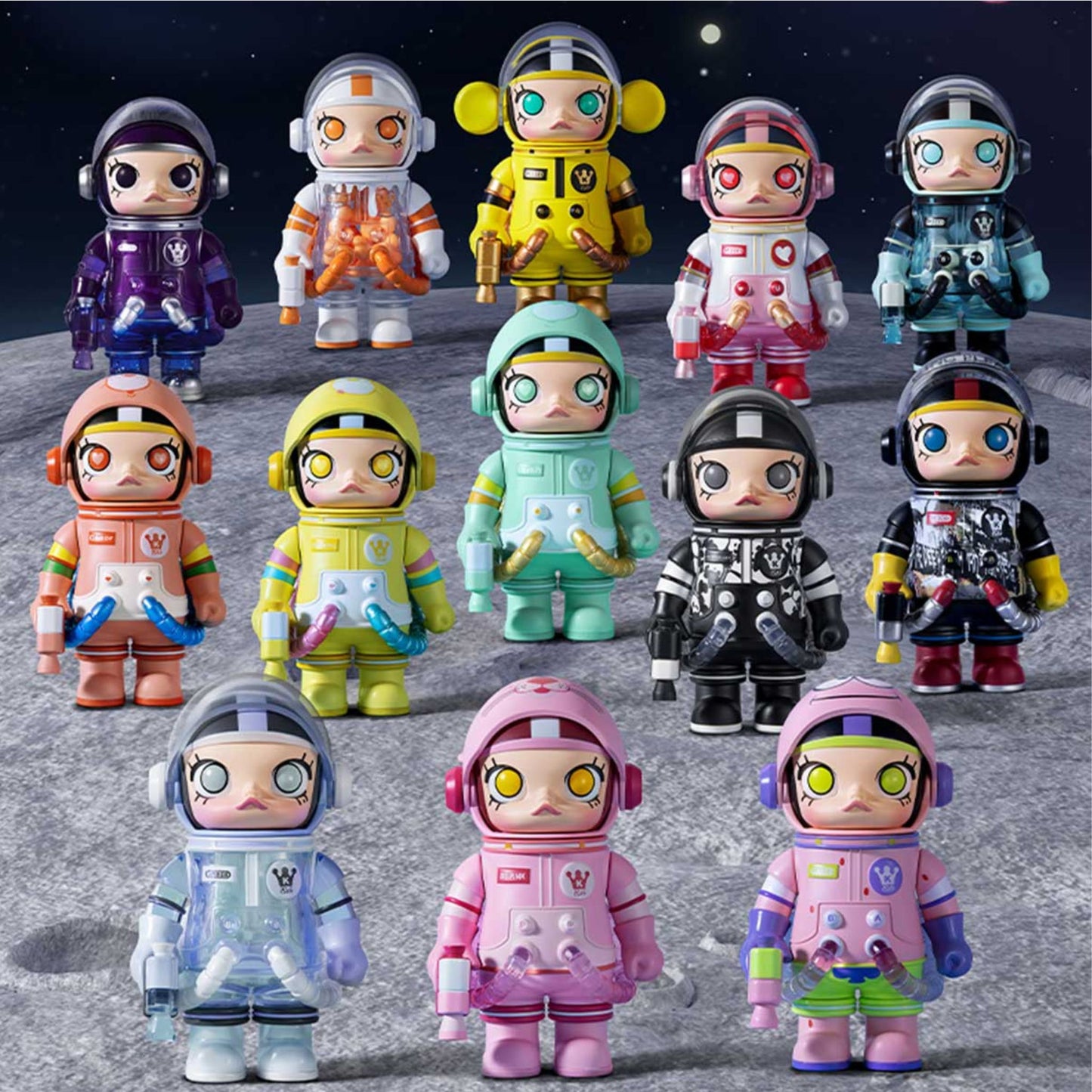 POP MART MEGA SPACE MOLLY 100% Serie 2-B Figuren
