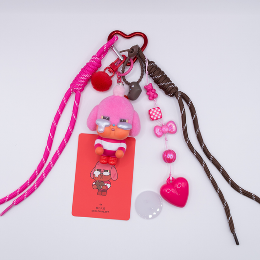 Handmade CRYBABY Stolen Heart Keychain and Bag Charm