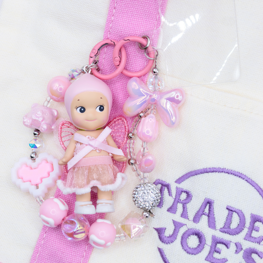 Handmade SONNY ANGEL Fruit Series Peach Keychain Phone Charm