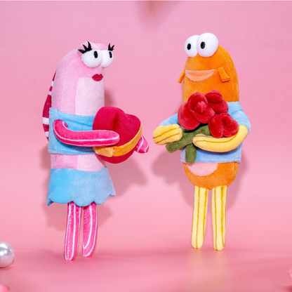 POP MART Bikini Bottom Buddies Romantic Fish Series Plush Pendants