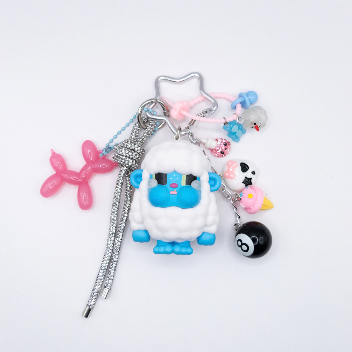 HANDMADE CRYBABY Monster Tears FROSTY CANDY Bag Charm Keychain
