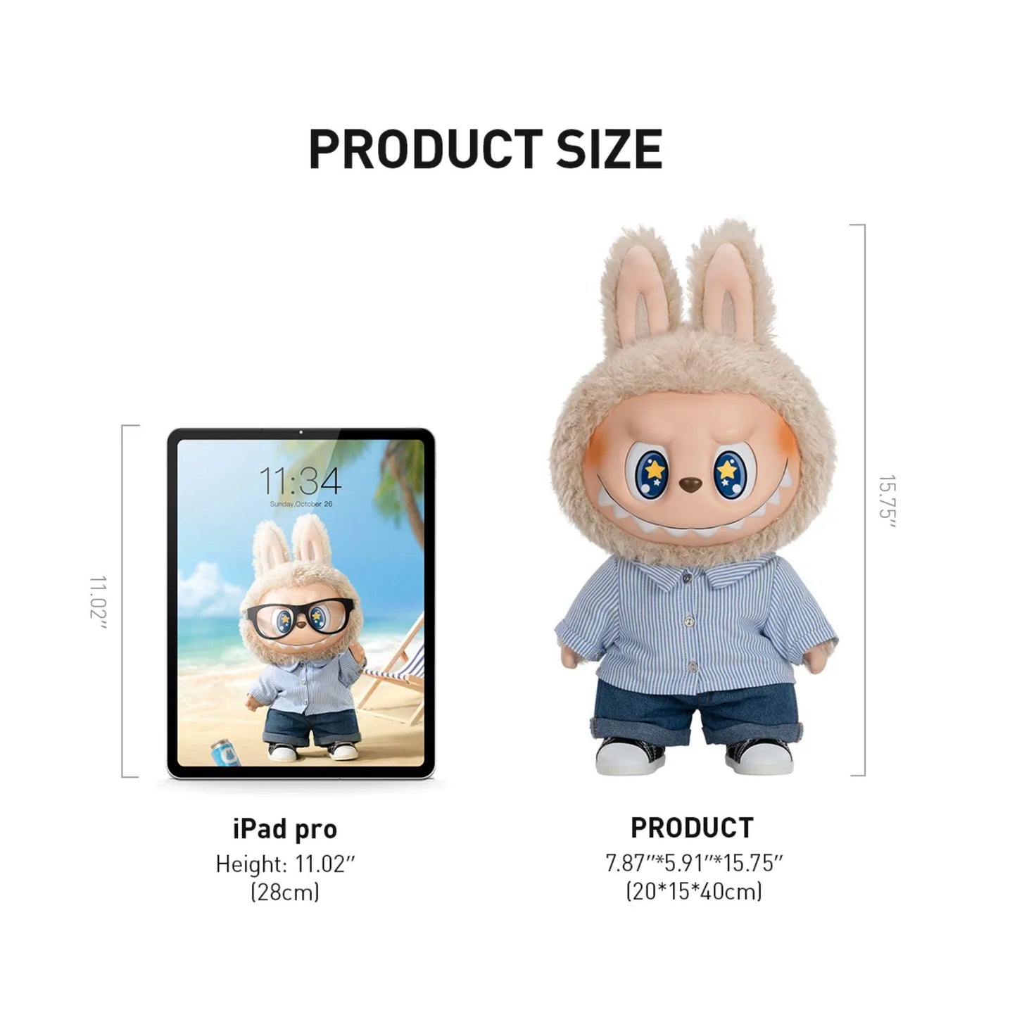 POP MART The Monsters Flip With Me Plush Doll