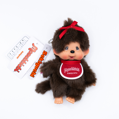 Monchhichi Classique Fille Ruban Rouge