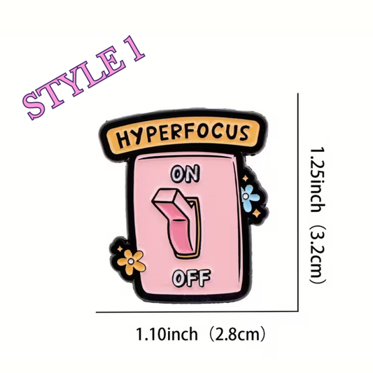 Neurospicy Enamel Pins Various Design