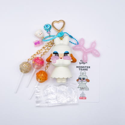 HANDMADE CRYBABY Monster Tears LADY MUMMY Bag Charm Keychain