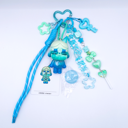 Handmade CRYBABY Star Boy Keychain and Bag Charm