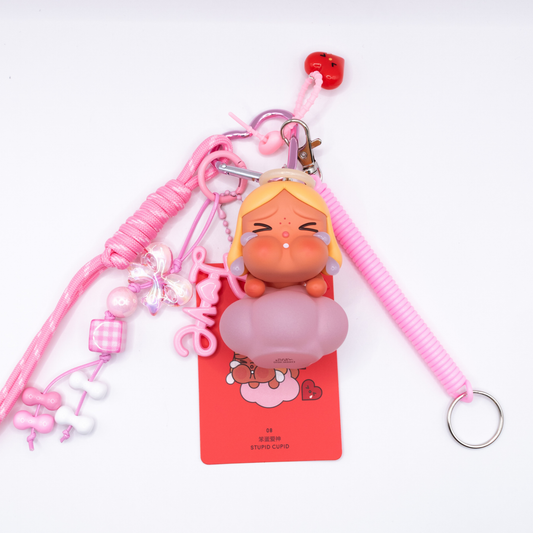 Handmade CRYBABY Stupid Cupid Chunky Keychain and Bag Charm