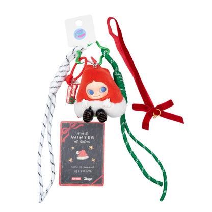 Handgefertigter POP MART Schlüsselanhänger/Taschenanhänger aus der Zsiga-Serie „Winter der Geschenke“