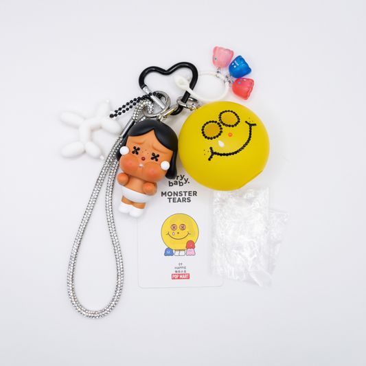 HANDMADE CRYBABY Monster Tears HAPPIE Bag Charm Keychain