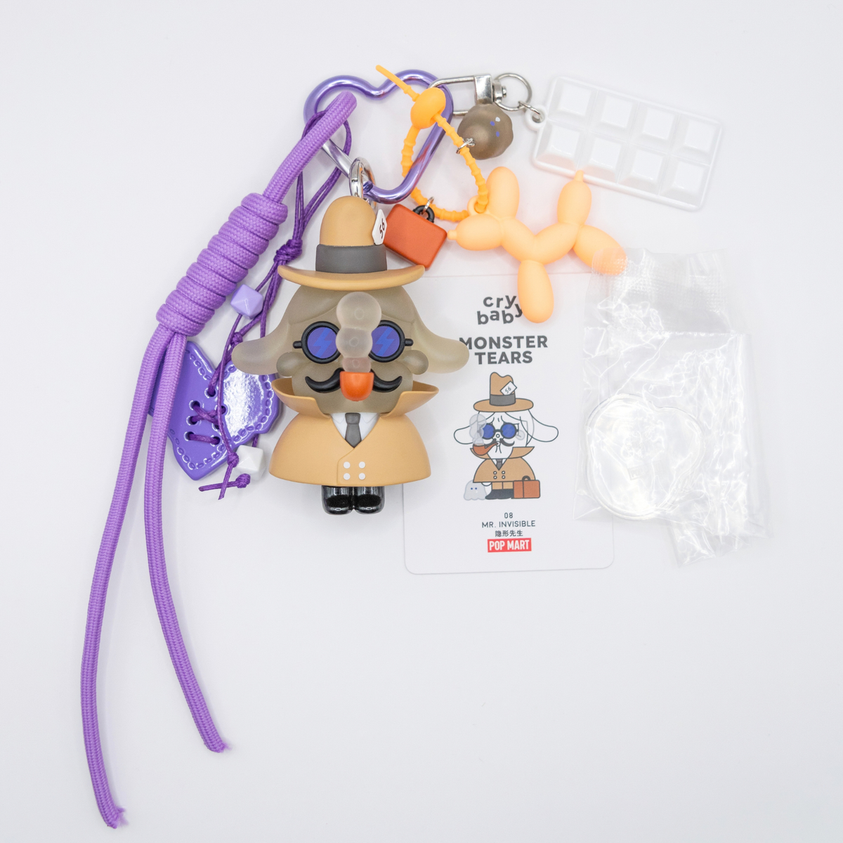 HANDMADE CRYBABY Monster Tears MR. INVISIBLE Bag Charm Keychain