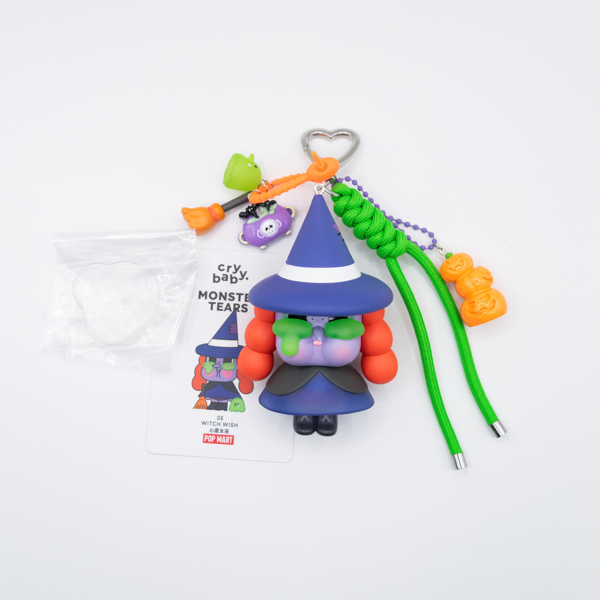 HANDGEFERTIGTER CRYBABY Monster Tränen HEXENWUNSCH Taschenanhänger Schlüsselanhänger