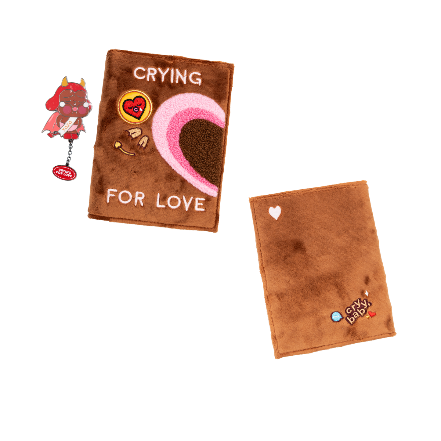 POP MART CRYBABY Crybaby's Tears Series Devil Plush Notebook Badge Set (Limited Edition)