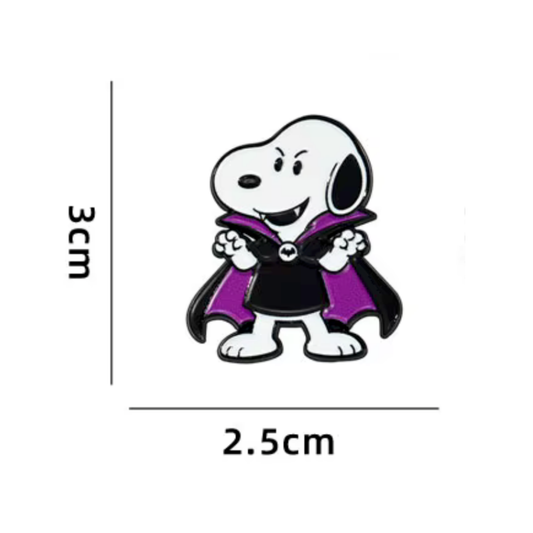 Snoopy Halloween Enamel Pins Various Designs