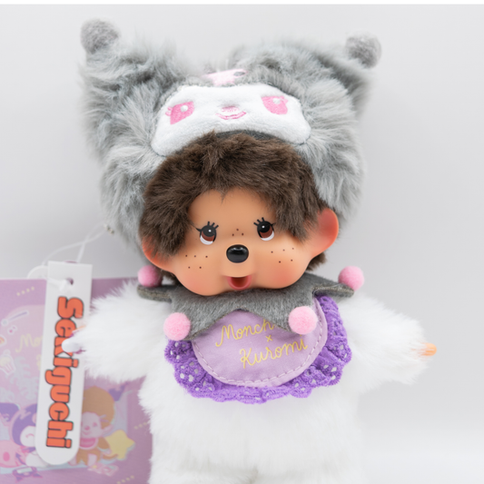 Monchhichi x KUROMI Plush Pendant