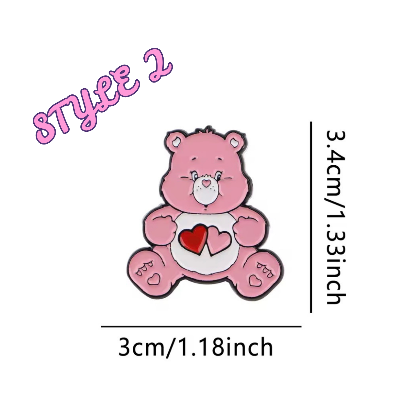 Care Bear Enamel Pins Various Designs
