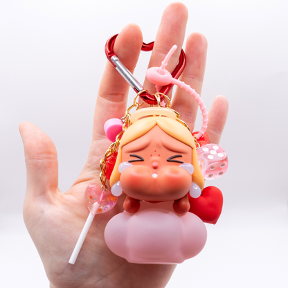 Handmade CRYBABY Stupid Cupid Keychain and Bag Charm